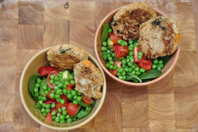 Salmon, Quinoa & Sweet Potato Patties