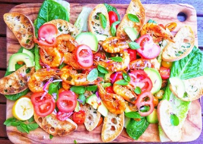 BBQ King Prawn & Cherry Tomato Salad