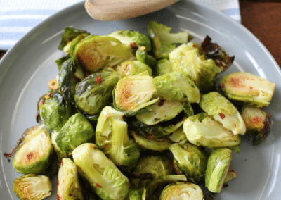 Garlic Roasted Brussels Sprouts