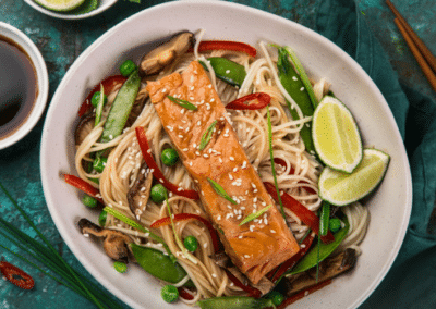 Glazed Salmon & Soba Noodles