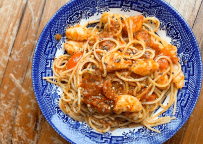 Fennel & Garlic Prawn Pasta