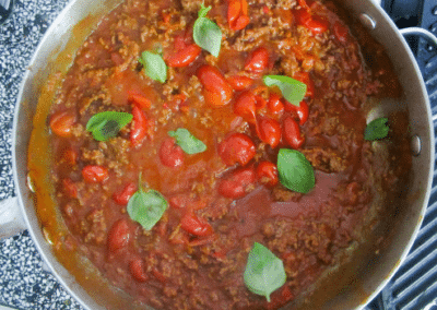 Mushroom & Zucchini Spaghetti Bolognese