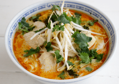 The Best 10 minute Chicken Laksa