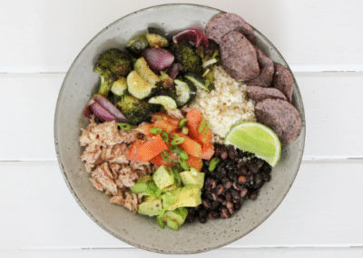 Tuna Veggie bowl with Cauliflower Rice