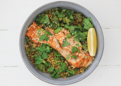 Supergrain Salmon & Kale Harrisa Bowl