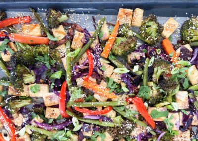 Teriyaki Tofu & Veggie Tray Bake