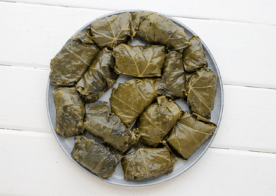 Lemony Quinoa Dolmades