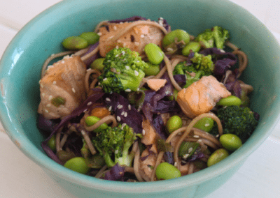 Garlic & Ginger Salmon Stir-Fry