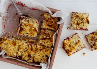 Raspberry Coconut Slice