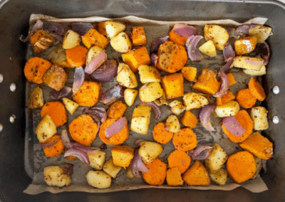 Honey Mustard Roast Vegetables