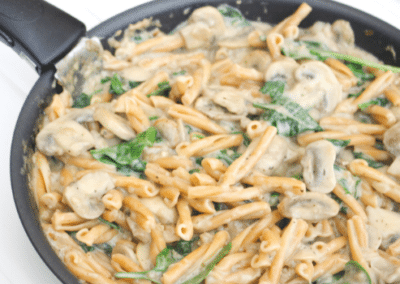 One Pot Creamy Mushroom Pasta